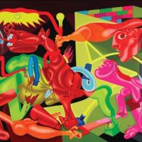 Peter Saul Guernica 1974 artwork on canvas