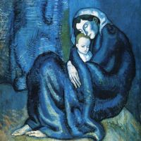 Picasso Mother And Child Hand Painted Reproduction