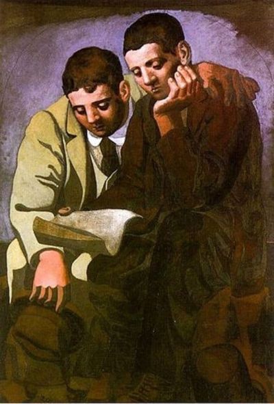 Picasso Reading The Letter Hand Painted Reproduction