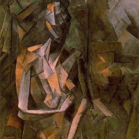 Picasso Seated Female Nude