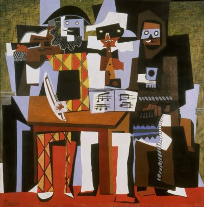 art oil painting reproduction of  Picasso Three Musicians Version 2 museum quality handmade