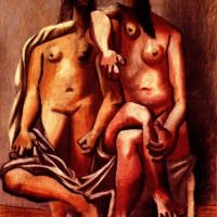 Picasso Two Bathers Hand Painted Reproduction