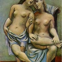Picasso Two Nude Women Hand Painted Reproduction