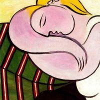 Picasso Woman With Yellow Hair Hand Painted Reproduction
