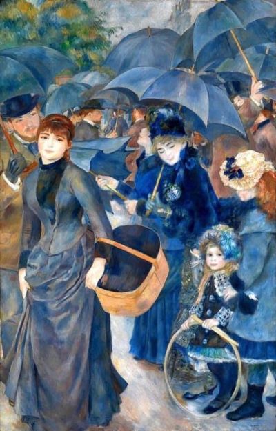 art oil painting reproduction of  Pierre-auguste Renoir The Umbrellas 1881 museum quality handmade