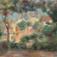 Pierre Auguste Renoir Les Jardins De Montmartre Donnant Vue Sacr Coeur En Chantier