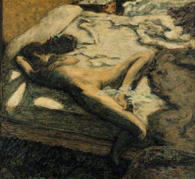 art oil painting reproduction of  Pierre Bonnard Femme Assoupie Sur Un Lit Ou L Indolente Ou Farniente 1899 museum quality handmade