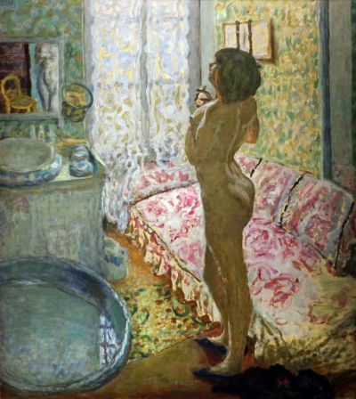 art oil painting reproduction of  Pierre Bonnard Nude Against The Light - 1908 museum quality handmade