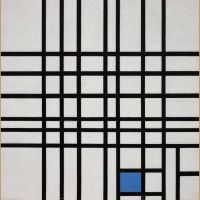 Piet Modrian Composition 12 With Blue