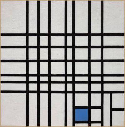art oil painting reproduction of  Piet Modrian Composition 12 With Blue museum quality handmade