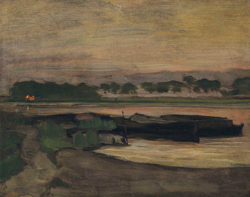 Piet Mondrian Aan Ouderkerkerdijk Bij De Omval In De Avond Ii 1906-07 museum quality