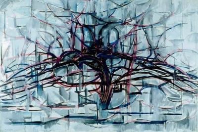 art oil painting reproduction of  Piet Mondrian Arbre Horizontal museum quality handmade