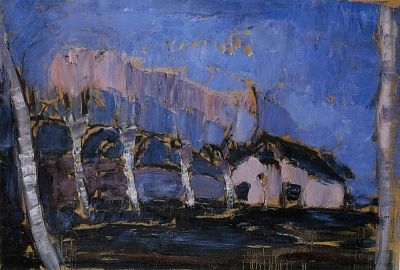 art oil painting reproduction of  Piet Mondrian Night Landscape Ii 1908 museum quality handmade