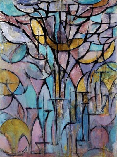 art oil painting reproduction of  Piet Mondrian Trees 1912 museum quality handmade