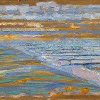 Piet Mondrian View From The Dunes With Beach And Piers