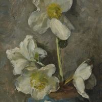 Piet Mondrian White Christmas Roses 1923