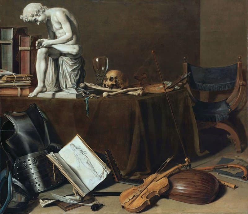 Pieter Claesz Vanitas Still Life With The Spinario 1628 museum quality
