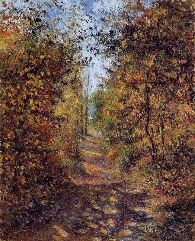 Pissarro A Path In The Woods Pontoise Hand Painted Reproduction museum quality