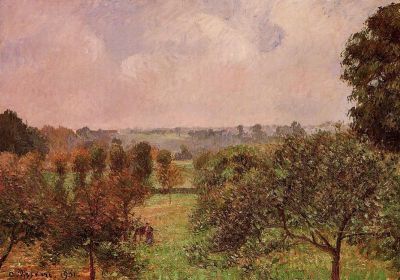 art oil painting reproduction of  Pissarro Autumn At Eragny Hand Painted Reproduction museum quality handmade