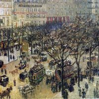 Pissarro Boulevard Des Italiens Morning Sunlight Hand Painted Reproduction