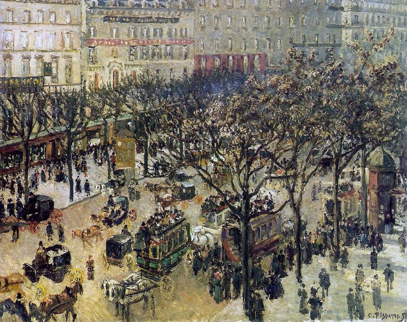 Pissarro Boulevard Des Italiens Morning Sunlight Hand Painted Reproduction museum quality
