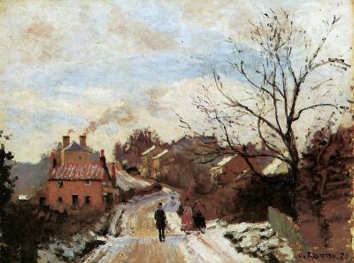 art oil painting reproduction of  Pissarro Lower Norwood Hand Painted Reproduction museum quality handmade