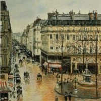 Pissarro Rue Saint-honore In The Afternoon. Effect Of Rain Hand Painted Reproduction