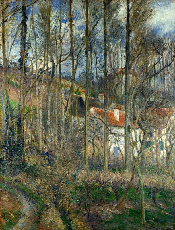 Pissarro The Cote Des B Ufs At L Hermitage Hand Painted Reproduction museum quality
