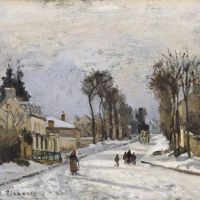 Pissarro The Road To Versailles At Louveciennes Hand Painted Reproduction