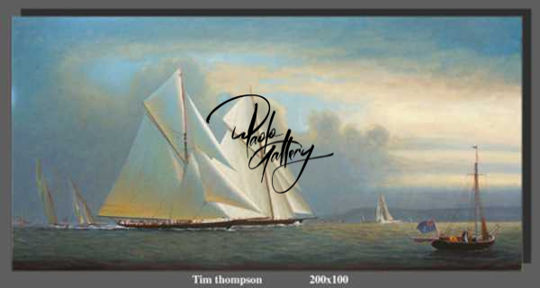 Portrait Painting Of Boat Sailing Hand Painted museum quality