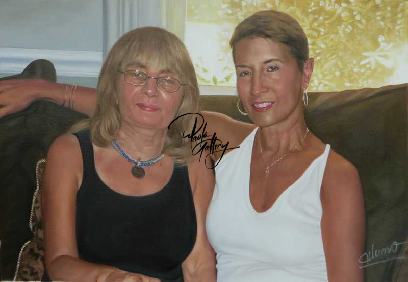 Portrait Painting Of Couple Hand Painted museum quality