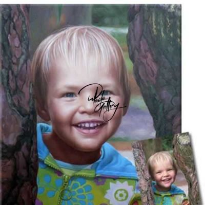 art oil painting reproduction of  Portrait Painting Of Little Child Hand Painted museum quality handmade