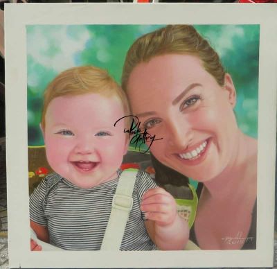 art oil painting reproduction of  Portrait Painting Of Mother And Child Hand Painted museum quality handmade