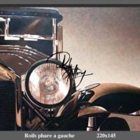 Portrait Painting Of Old Car Hand Painted