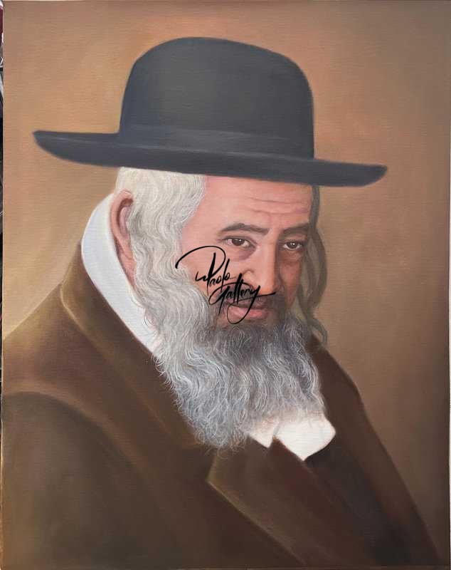 Portrait Painting Of Old Man With Hat Hand Painted museum quality