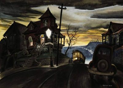 art oil painting reproduction of  Preston Blair Bunker Hill 1938 museum quality handmade
