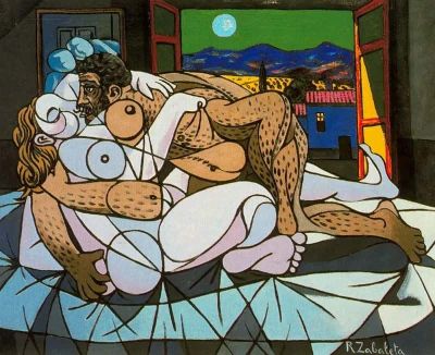 art oil painting reproduction of  Rafael Zabaleta Satyr museum quality handmade