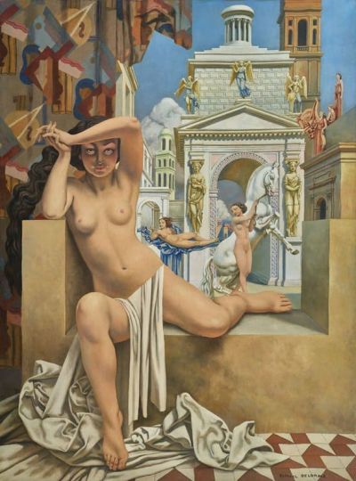 art oil painting reproduction of  Raphael Delorme La Vestale Au Temple museum quality handmade