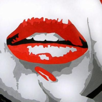 art oil painting reproduction of  Red Lips museum quality handmade