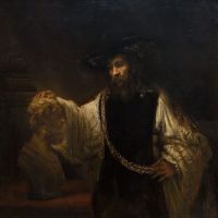 Rembrandt Aristotle With A Bust Of Homer Hand Painted Reproduction