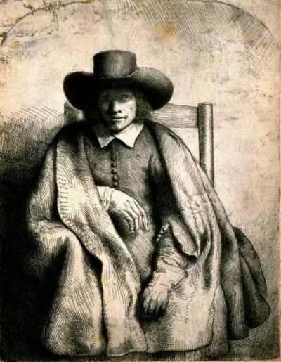 art oil painting reproduction of  Rembrandt Clement De Jonghe Printseller Sil museum quality handmade
