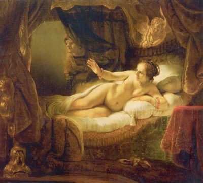 art oil painting reproduction of  Rembrandt Danae museum quality handmade