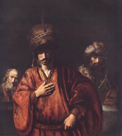 art oil painting reproduction of  Rembrandt David And Uriah museum quality handmade