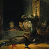 Rembrandt Dead Peacocks Hand Painted Reproduction