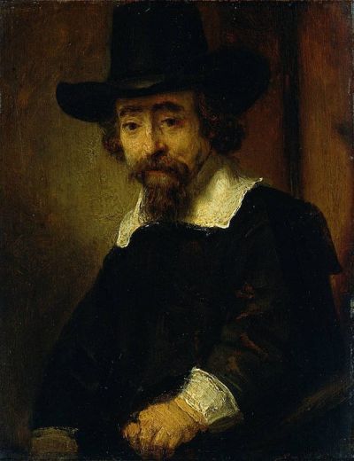 art oil painting reproduction of  Rembrandt Dr Ephraim Bueno Jewish Physician And Writer museum quality handmade