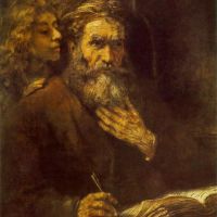 Rembrandt Evangelist Matthew Hand Painted Reproduction