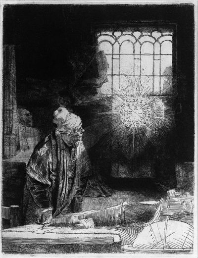 art oil painting reproduction of  Rembrandt Faust C1652 museum quality handmade