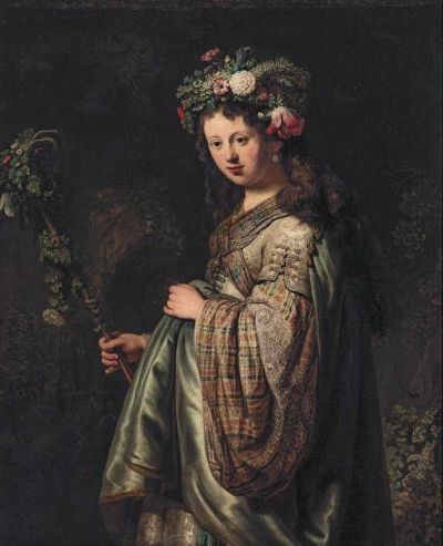 art oil painting reproduction of  Rembrandt Flora museum quality handmade