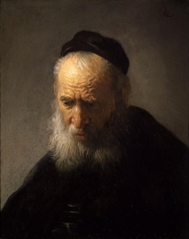Rembrandt Head Of An Old Man In A Cap museum quality