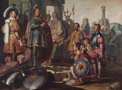 art oil painting reproduction of  Rembrandt History Painting museum quality handmade